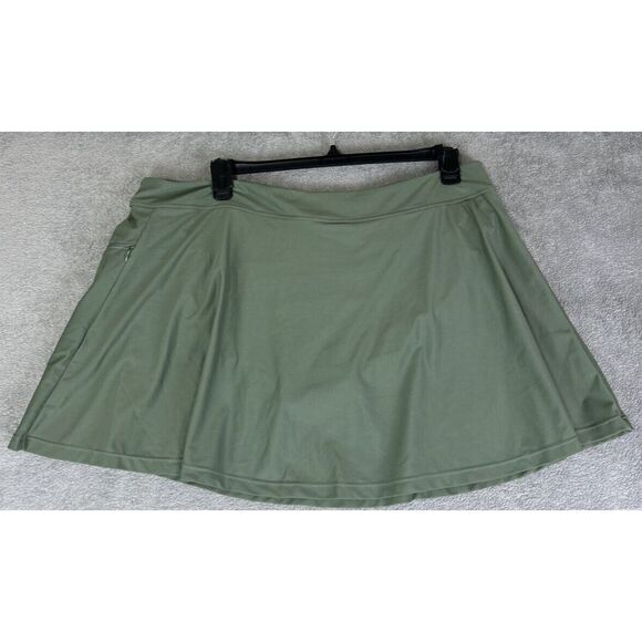 Baleaf Women's 3XL Green Tennis Mini Skort Golf Athletic Athleisure Outdoors NWT - Picture 1 of 12